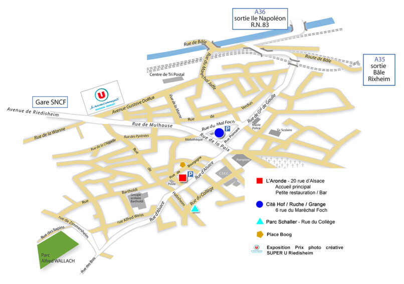 Plan des expositions