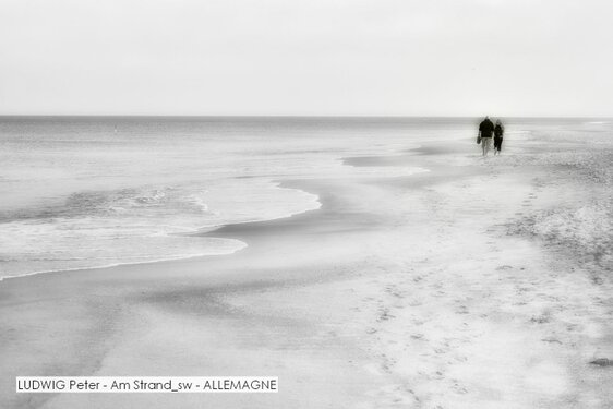 LUDWIG Peter - Am Strand_sw - ALLEMAGNE.jpg